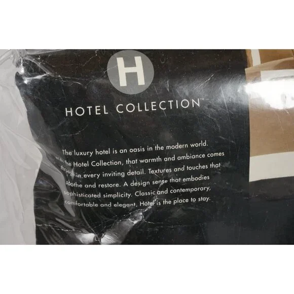 Hotel Collection 100% Pima Cotton 340 Thread Count Color Blocking KING Comforter